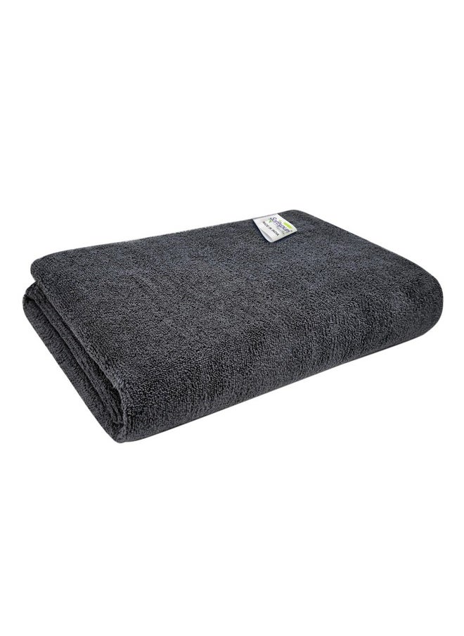 SOFTSPUN Microfiber Bath Towel 1Pc 60x120cm Grey! Ultra Absorbent Super Soft & Lightweight Quick Drying for Men & Women Daily Use Large Size Unisex.