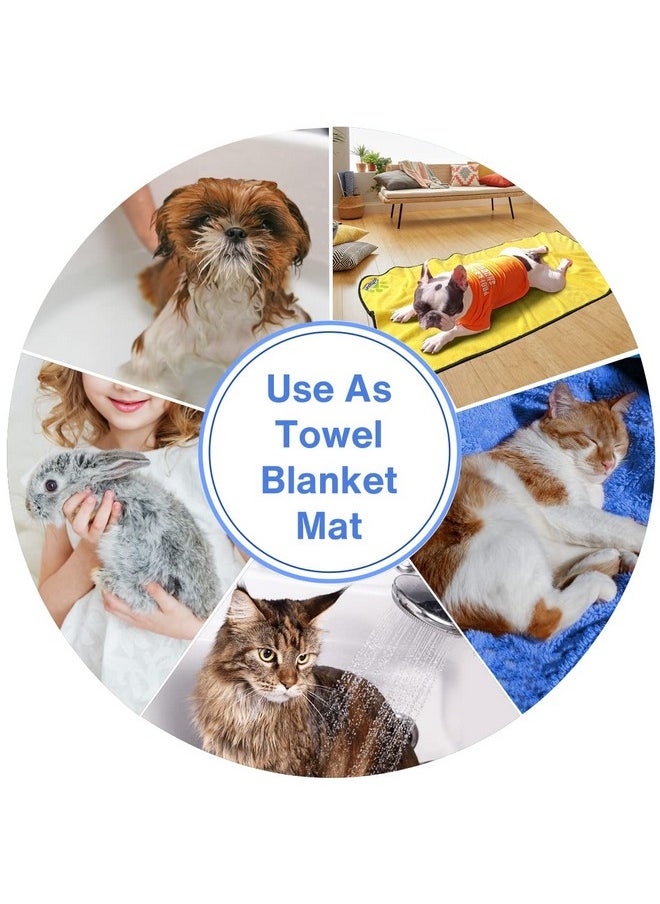 SOFTSPUN Microfiber Pet Towel 70x140 cms 1pcs 380gsm Brown! Ultra-Soft, Ultra-Absorbent for Drying Medium & Large Dogs & Cats of All Breeds Quickly.
