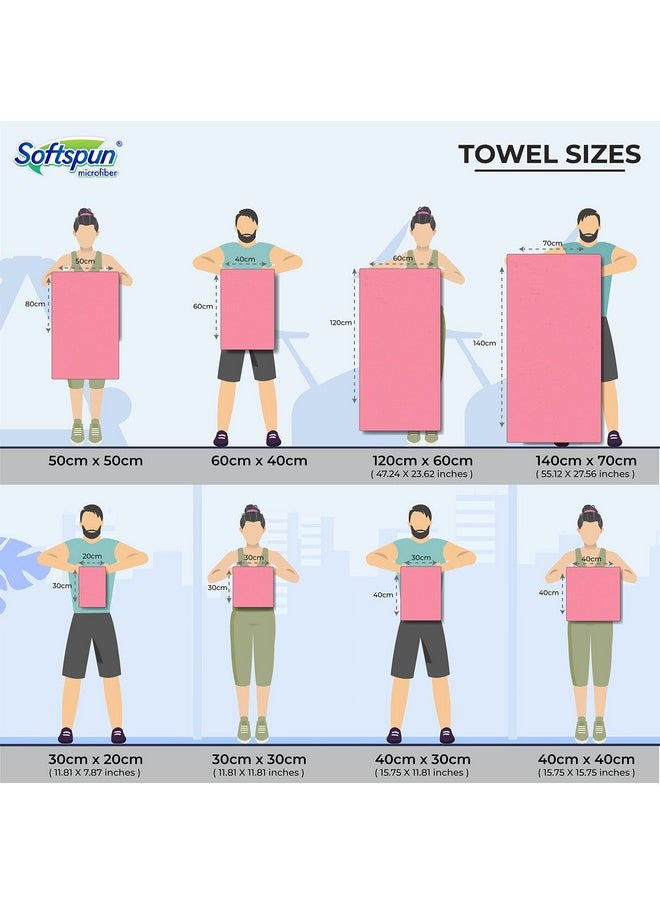 SOFTSPUN Microfiber Pet Towel 70x140 cms 1pcs 380gsm Brown! Ultra-Soft, Ultra-Absorbent for Drying Medium & Large Dogs & Cats of All Breeds Quickly.
