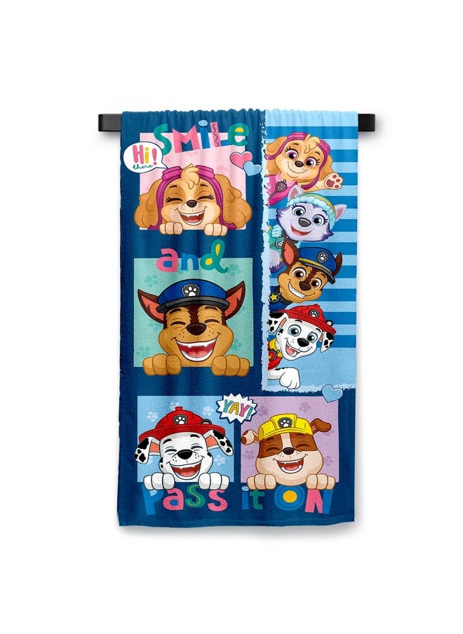 Sassoon Paw Patrol Cotton Kids Bath Towel with Gift Box in 400 GSM- 60 cm x 120 cm