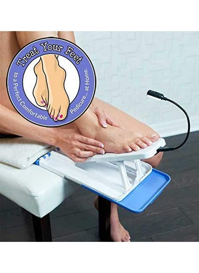 Whitecloud TRANSFORMING HOMES® Stedi Pedi for a Perfect Comfortable Pedicure At Home Pedicure Assistant Professional Home Pedicure Kit (N 811-18)