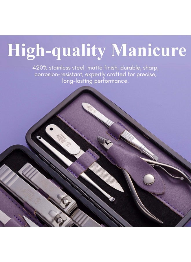 Beauté Secrets 10-Piece Nail Cutter Set - Premium Manicure Pedicure Kit for Women & Men with Nail Clippers, Nail Filer, and Grooming Tools | Ideal Gift Item for Men &Women