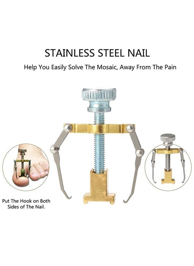 MAYCREATE® 3Pcs Toe Nail Correction Tool Pedicure Tool + Ingrown Toe Nail Lifter + Stainless Steel Nail Clipper/Nipper