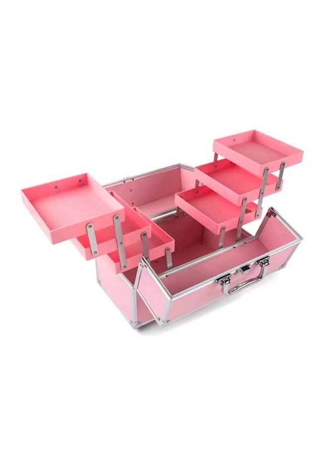 Square Shaped Cosmetics Storage Bag Pink