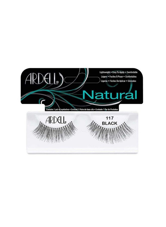 ARDELL Natural Strip Lashes - 117 Black-61710 + Duo Clear Glue 1g
