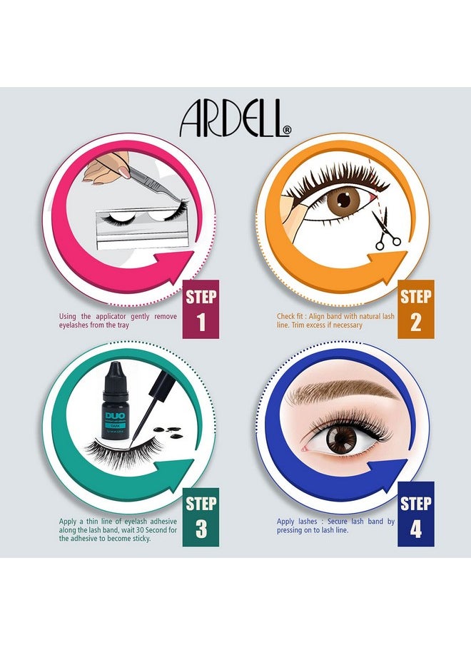 ARDELL Natural Strip Lashes - 117 Black-61710 + Duo Clear Glue 1g