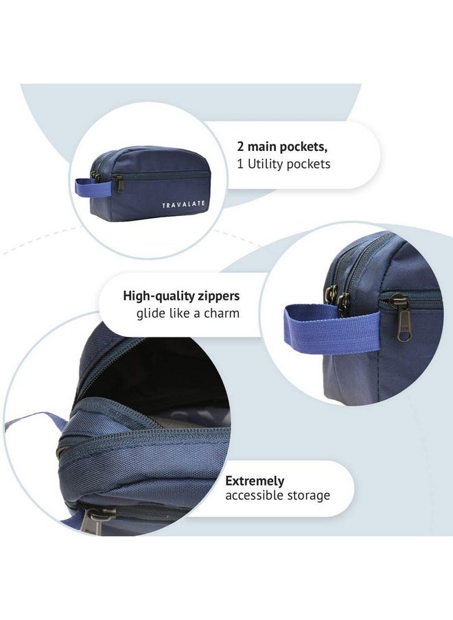 TRAVALATE Solid 9 Cms Cosmetic Pouch (M_TR137T_Blue)