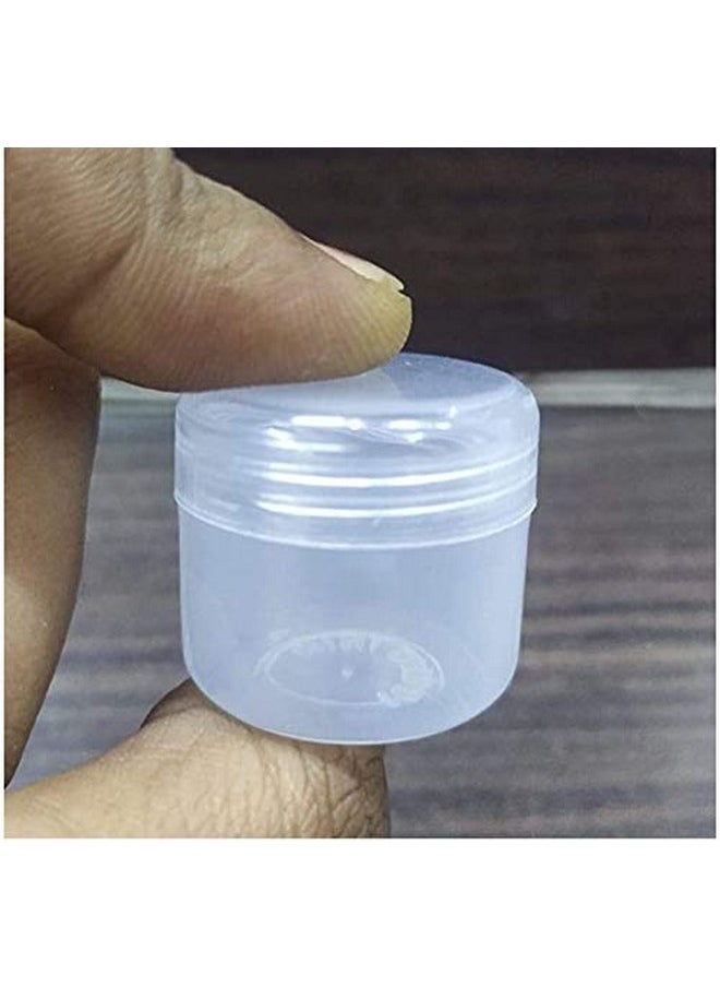 Shree Mahalaxmi 24Pcs 5g/ml Cosmetic Empty Jar Pot Eyeshadow Makeup Face Cream Container Transparent