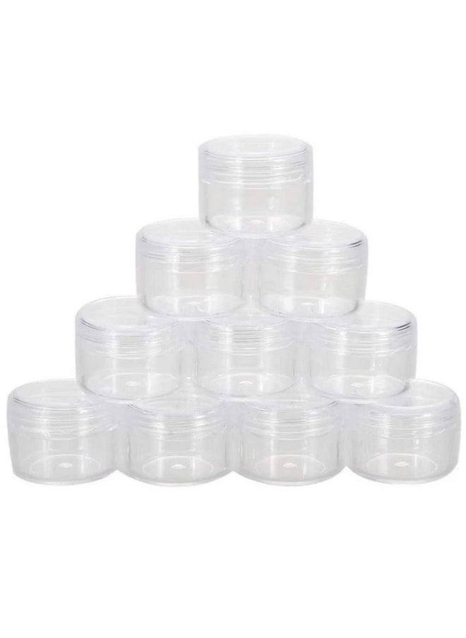 Shree Mahalaxmi 24Pcs 10g/ml Cosmetic Empty Jar Pot Eyeshadow Makeup Face Cream Container Transparent