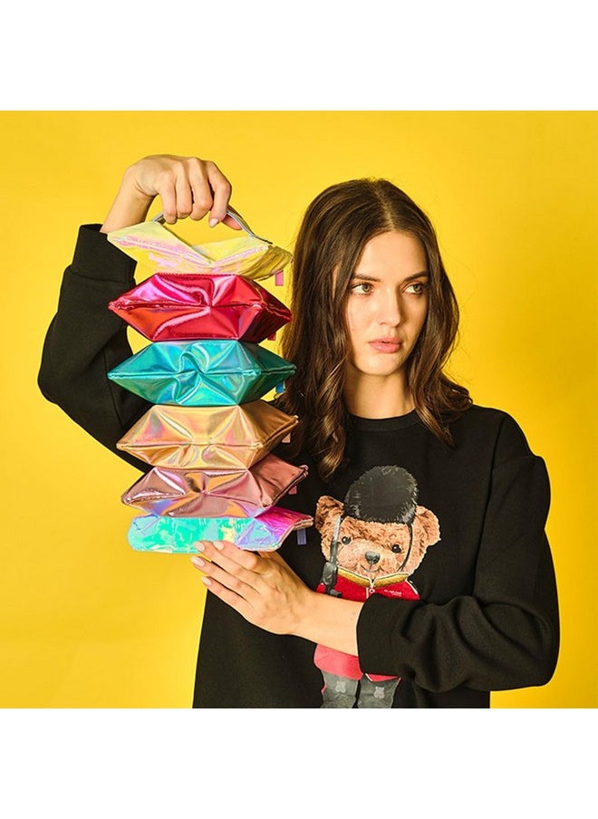 Hamster London Shimmy Pouch Set of 6 for Multipurpose Cosmetic Makeup Case/Travel Pouch