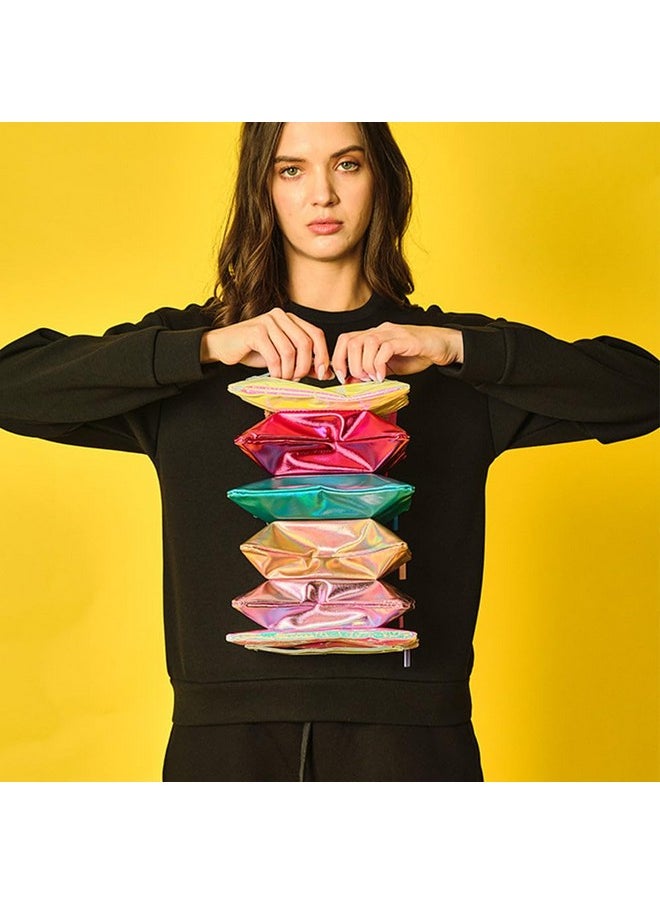 Hamster London Shimmy Pouch Set of 6 for Multipurpose Cosmetic Makeup Case/Travel Pouch