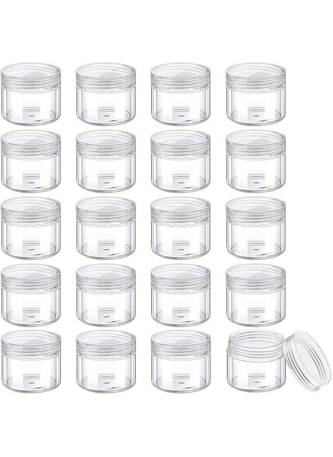 SHREE MAHA 72pcs 5grams Unbreakable Plastic Transparent with Clear Cap Cosmetics Shan Container for Creams, Lip Balm, Body Butter, Essential oil, Costemic, Makeup & DIY beauty products