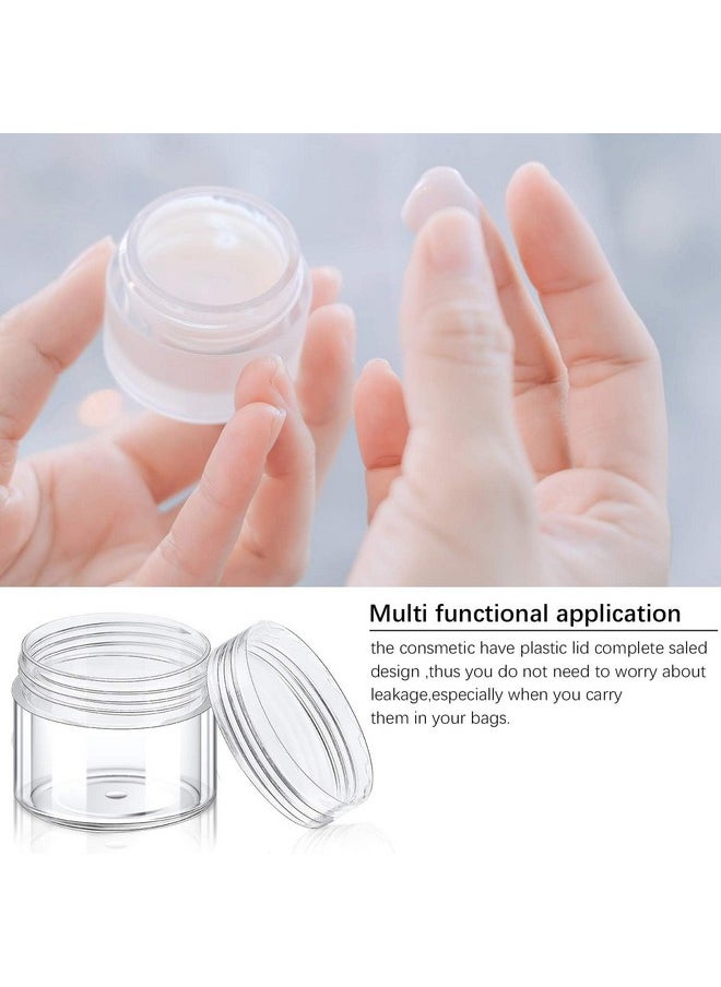 SHREE MAHA 72pcs 5grams Unbreakable Plastic Transparent with Clear Cap Cosmetics Shan Container for Creams, Lip Balm, Body Butter, Essential oil, Costemic, Makeup & DIY beauty products