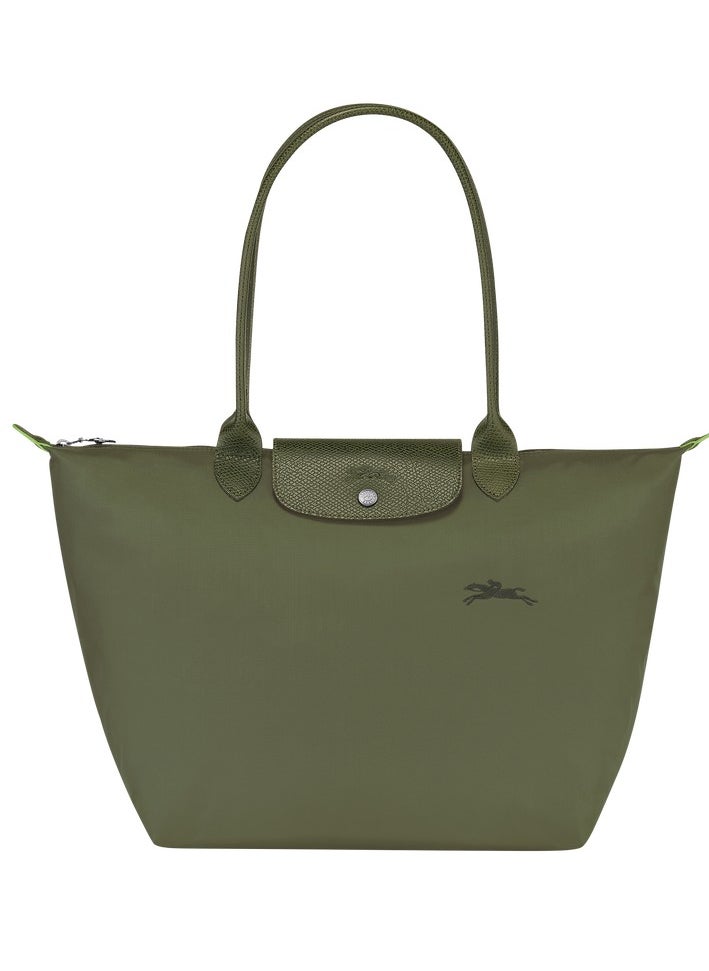 Longchamp women's Classic Fashion Versatile Large Handbag, Shopping Bag, Shoulder Bag, Handbag Forest Green