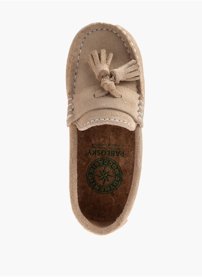 Boys' Textured Slip-On Moccasins