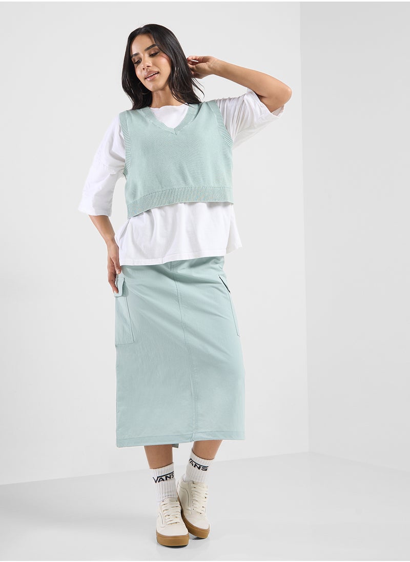 Riley Parachute Cargo Skirt