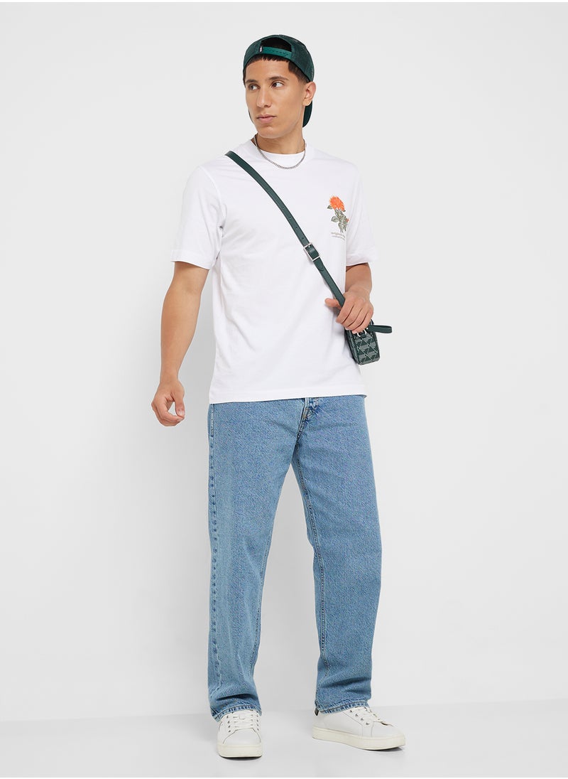 Stright Fit Light Wash Jeans