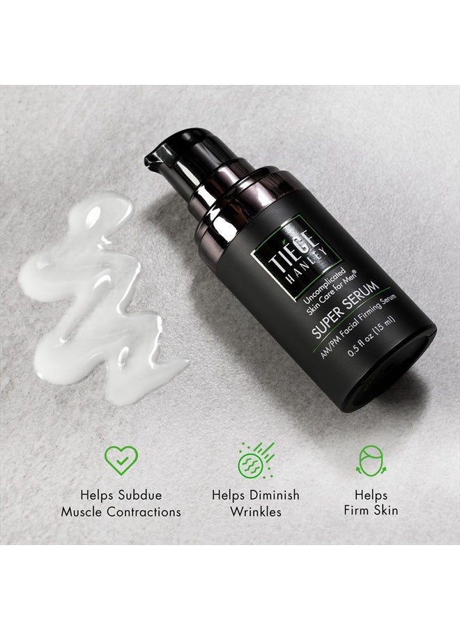 Anti-Aging Face Serum, SUPER SERUM (1-Pack) - Skin Tightening Facial Serum for Men - Mens Serum For Face with Sodium Hyaluronate & Retinyl Palmitate for Smoother & Tighter Skin, 0.5 Fl Oz