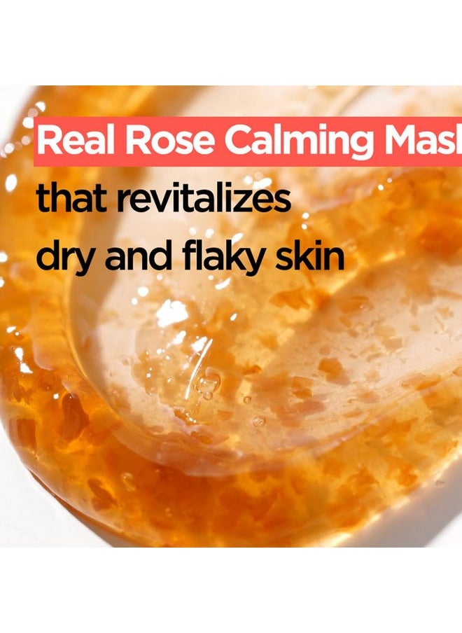 ISNTREE Real Rose Calming Face Mask 3.38 fl. oz. | Moisturizing Nourishing & Soothing 60% Damask Rose Water, Amino Acids Complex Hyaluronic Acid | Remove Dead Skin Cells Pore Build-ups | Korean Skin C
