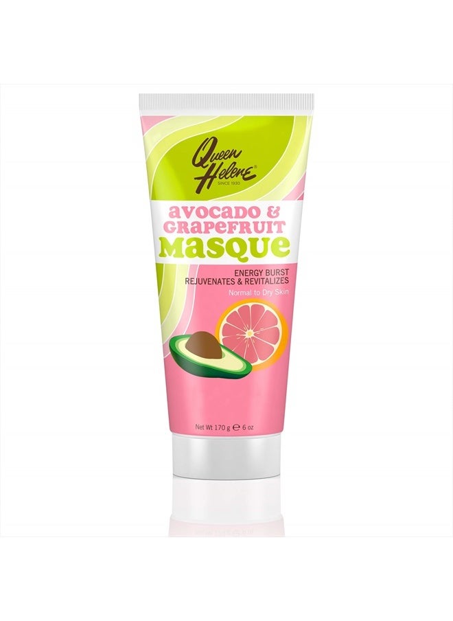 Facial Masque, Avocado & Grapefruit, 6 Oz (Packaging May Vary)