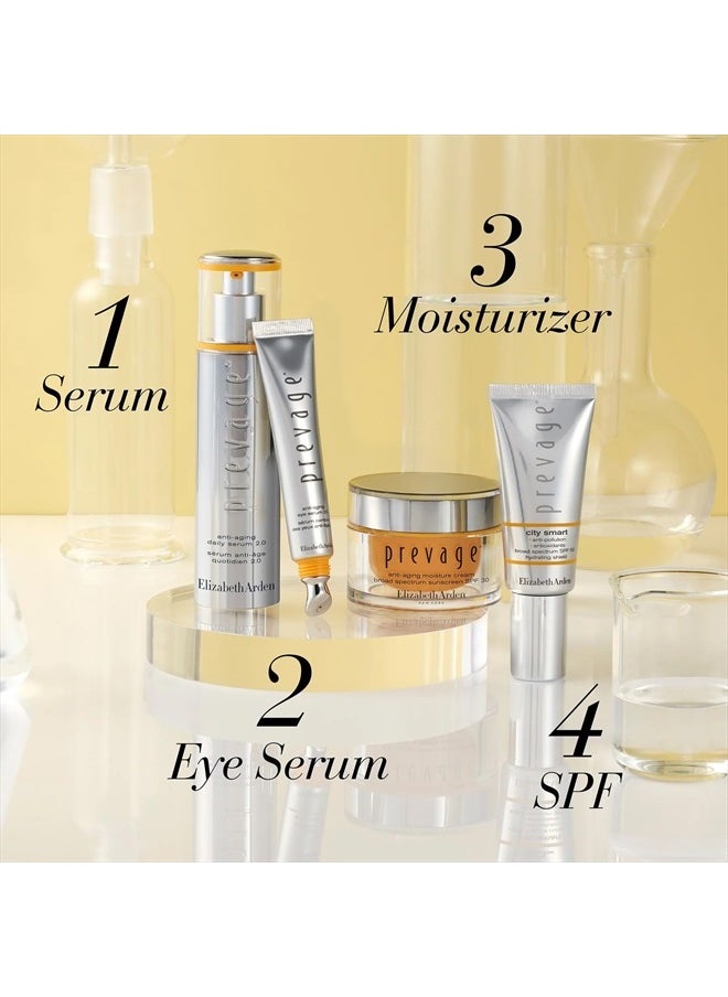 PREVAGE Daily Face Serum 2.0, Anti Aging Serum for Face and Neck, Now With 4x Antioxidant Power, Improves Elasticity, Tones, Textures, Dark Spots, and Brightens Skin, 1.7 oz Tube