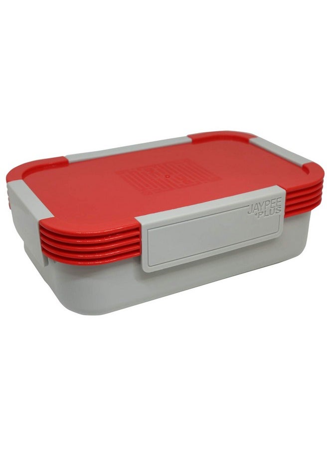 Jaypee Plus Stainless Steel Lunch Box Taurus- 2 Pieces, 900 ml,Red