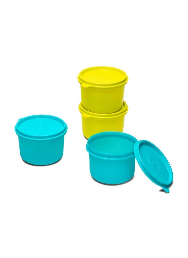 Tupperware Multipurpose Liquid Tight Executive Lunch Bowl 450 Ml 4 Piece Plastic Multicolour