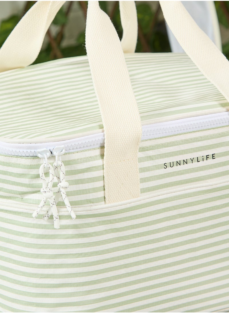 Light Cooler Bag La Palma Sage Stripe