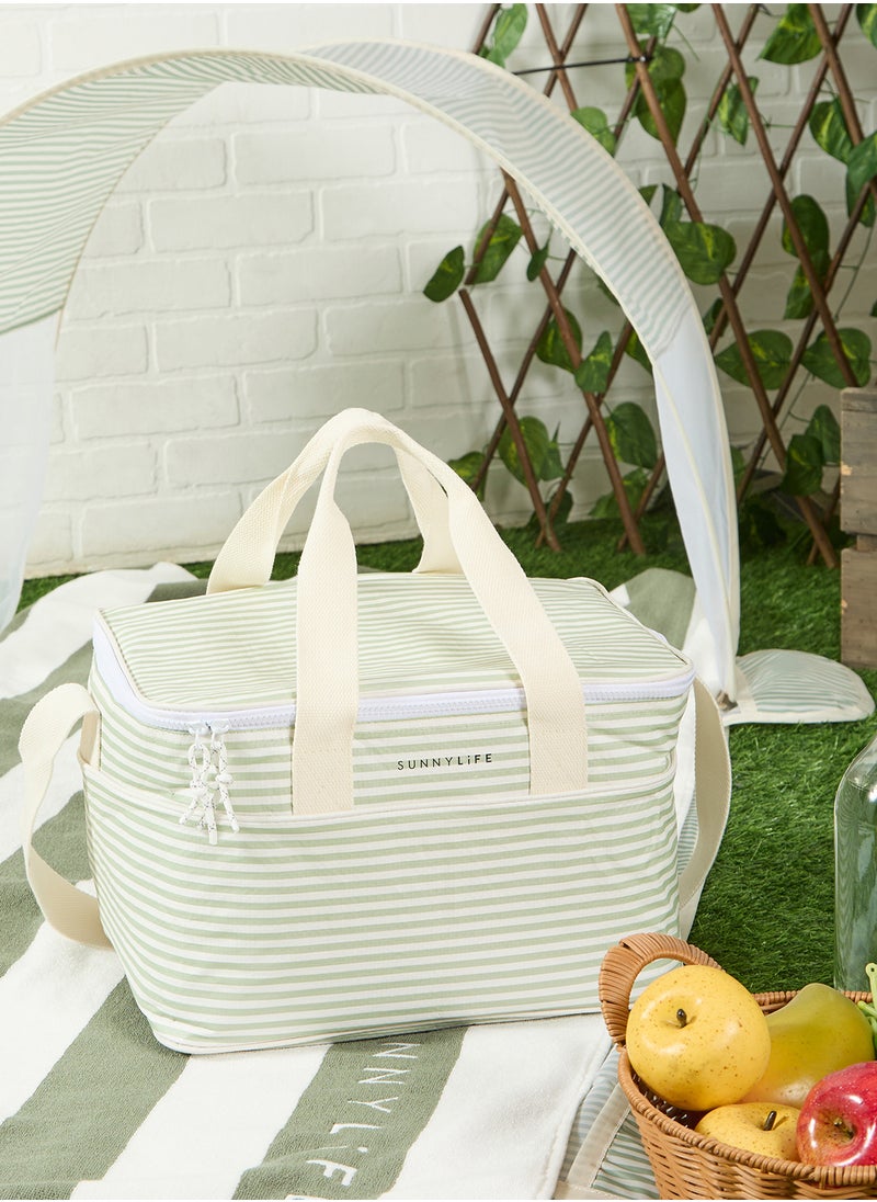 Light Cooler Bag La Palma Sage Stripe