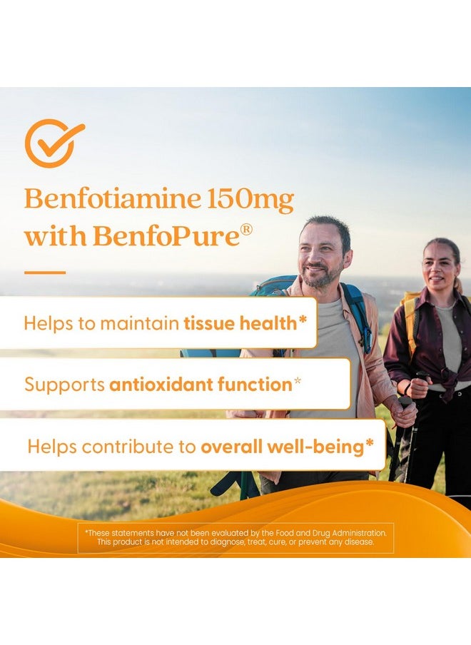 Doctor's Best Benfotiamine, Supports Glycemic Balance & Metabolic Response, Non-GMO, Vegan, Gluten Free, Soy Free, 150 mg, 120 Veggie Caps