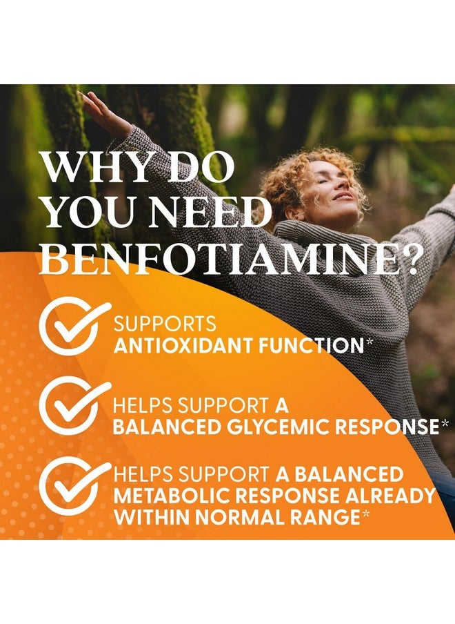 Doctor's Best Benfotiamine, Supports Glycemic Balance & Metabolic Response, Non-GMO, Vegan, Gluten Free, Soy Free, 150 mg, 120 Veggie Caps