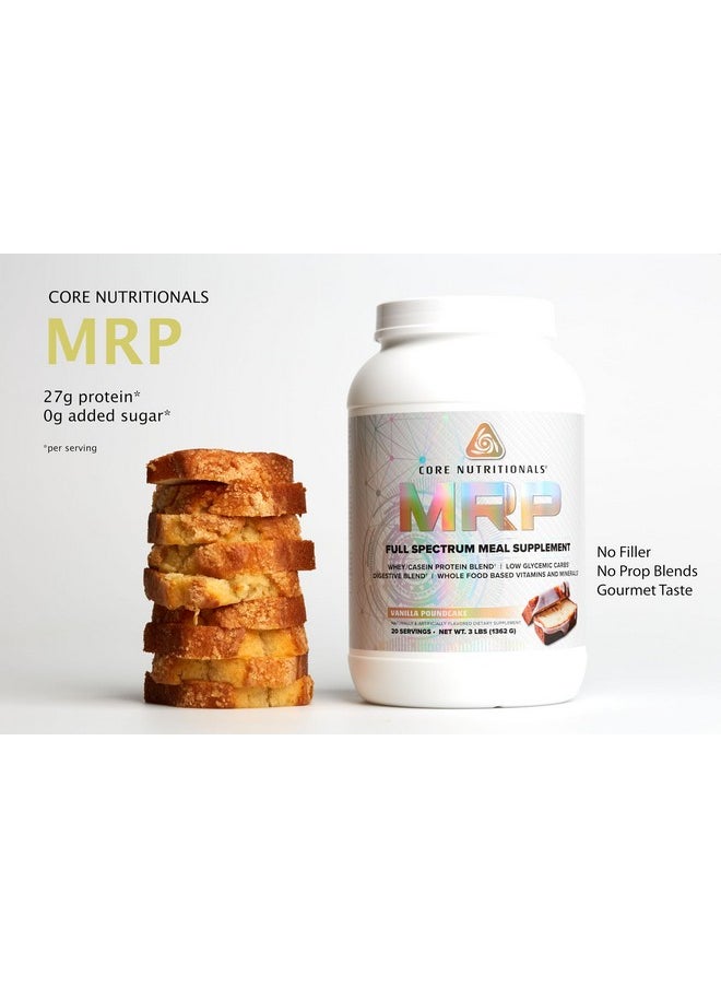 Platinum Mrp Full Spectrum Meal Replacement, Sustained Release For All Day Amino Acid Support, 27G Protein, 20 Servings (Vanilla Poundcake)