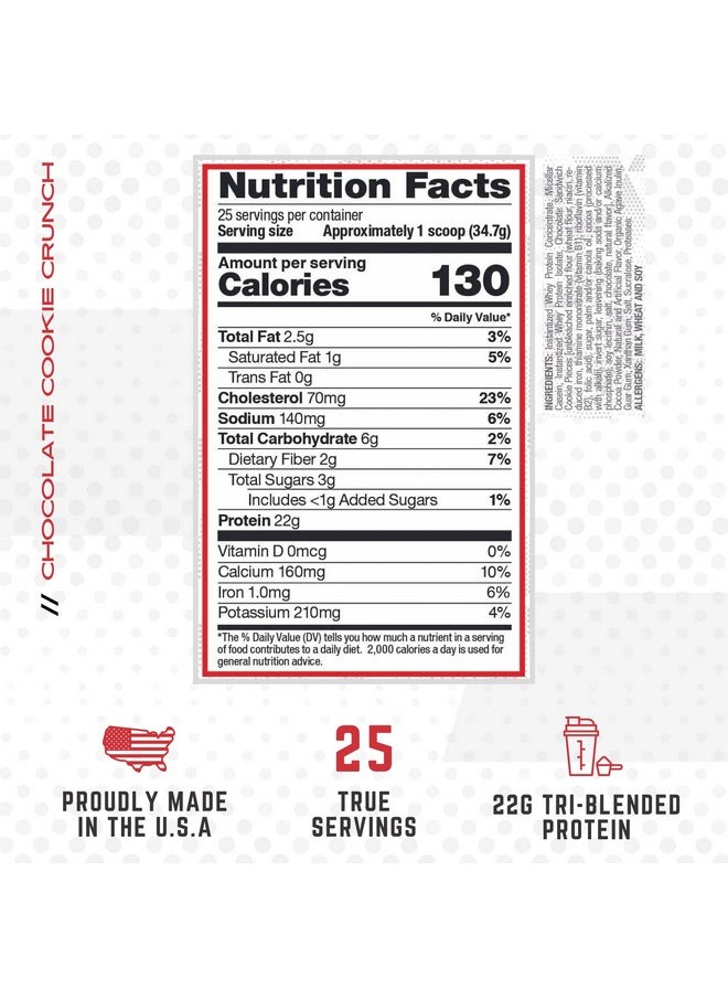 Myofeed Protein Powder, 25 Servings (Chocolate Cookie Crunch)