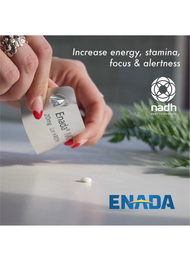 20 X Nadh Supplement | Boost Energy, Mental Focus, Stamina | Support Fatigue, Cell Regenerator | 20Mg Nadh 30 Lozenges (1 Per Serving) | Natural Energy Supplements For Women And Men