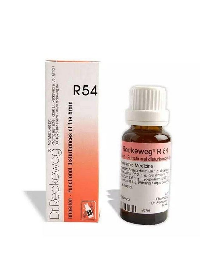 Dr Reckeweg R 54 Functional Disturbances Brain 22 Ml Reckeweg