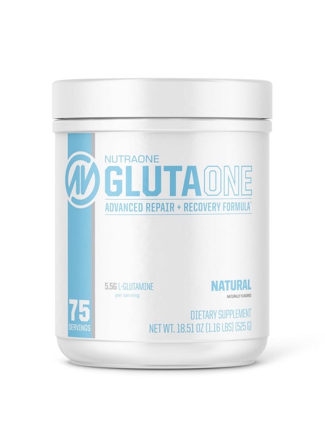 Nutraone Glutaone L-Glutamine Powder Post Workout Recovery Supplement (75 Servings)