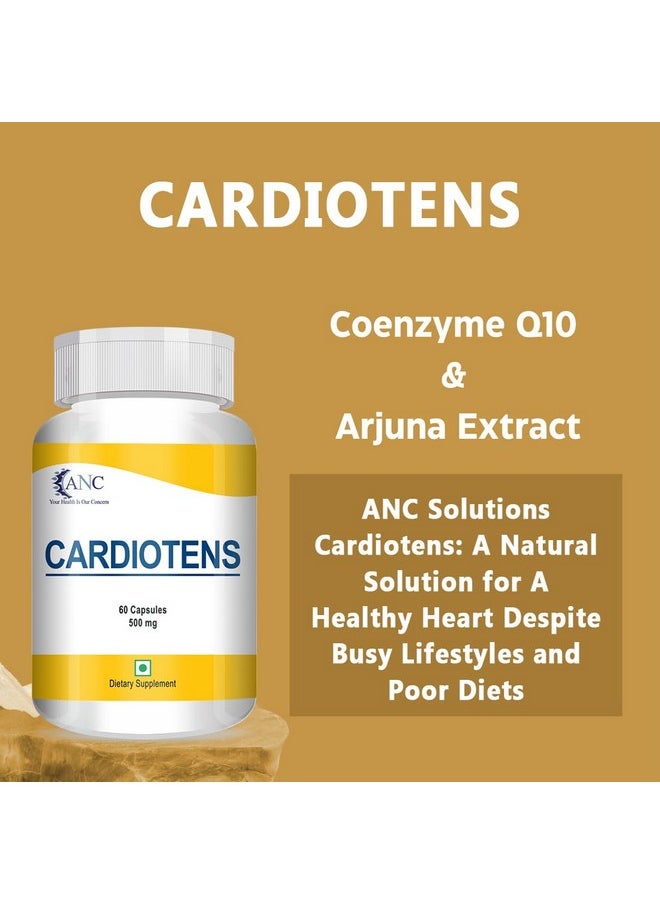 Cardiotens & Cardiotens Plus With Arjuna Extract & Moringa Extract For Heart Health Supplement, Antioxidants 60 Capsules (Pack Of 2) (Cardiotens + Cardiotens Plus)