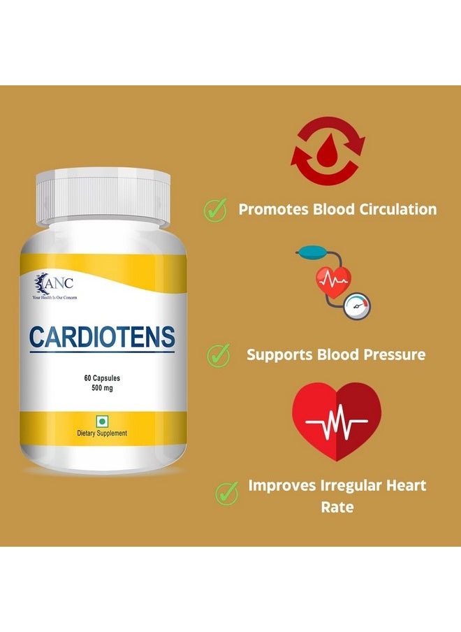 Cardiotens & Cardiotens Plus With Arjuna Extract & Moringa Extract For Heart Health Supplement, Antioxidants 60 Capsules (Pack Of 2) (Cardiotens + Cardiotens Plus)