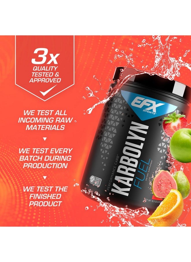 Efx Sports Karbolyn Fuel | Fast-Absorbing Carbohydrate Powder | Carb Load, Sustained Energy, Quick Recovery | Stimulant Free | 18 Servings (Fruit Punch)