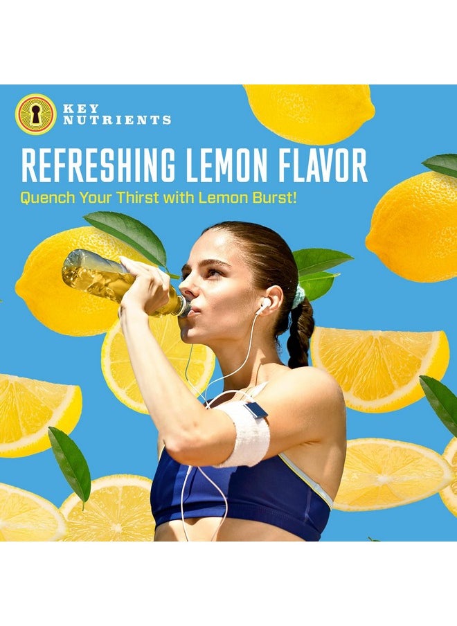 Key Nutrients Multivitamin Electrolytes Hydration Packets - Refreshing Lemonade Post Workout And Recovery 40 Pack - Travel Hydration Powder - No Sugar, No Calories