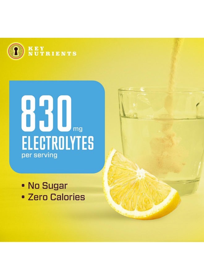 Key Nutrients Multivitamin Electrolytes Hydration Packets - Refreshing Lemonade Post Workout And Recovery 40 Pack - Travel Hydration Powder - No Sugar, No Calories