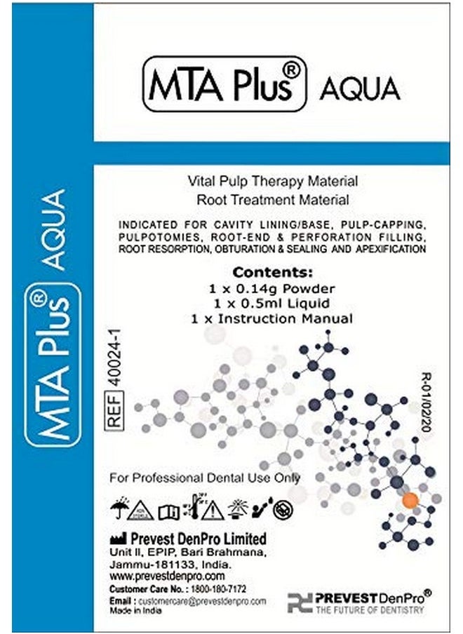 Mta Plus Aqua 0.14Gm Powder And 0.5Ml Liquid