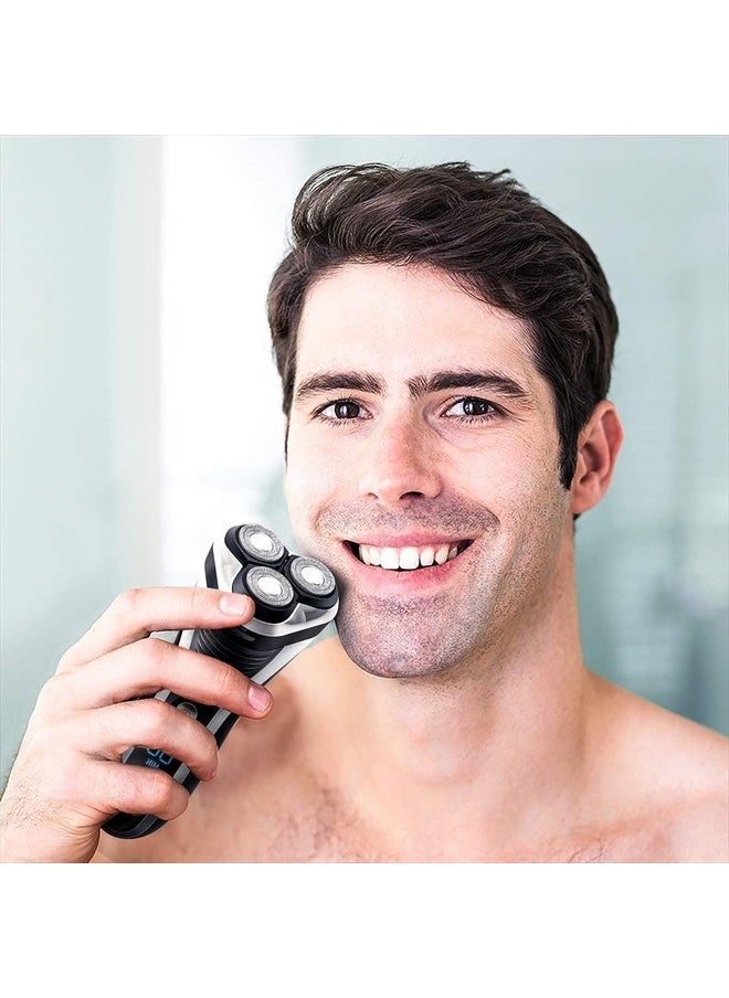 Electric Shaver Rotary Razor Men Cordless Beard Trimmer Pop-Trimmer Waterproof