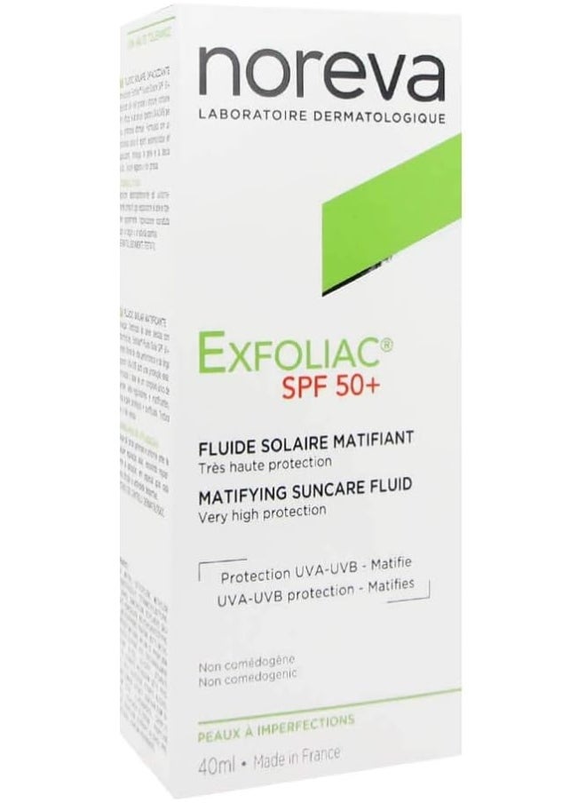 Exfoliac Matifying Suncare Fluid, 40Ml