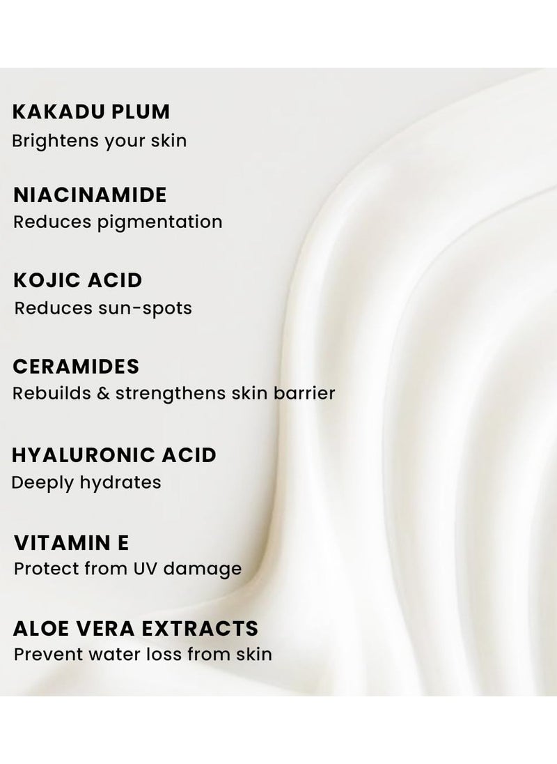 All I Need Sunscreen SPF 50 PA ++++ | Lightweight Sun Cream That Moisturizes & Leaves No White Cast | UVA & UVB Sun Protection & Blue Light Protection | Niacinamide, Ceramide Mineral Sunscreen SPF 50 for | Rich in Anti-Oxidants - 50ml
