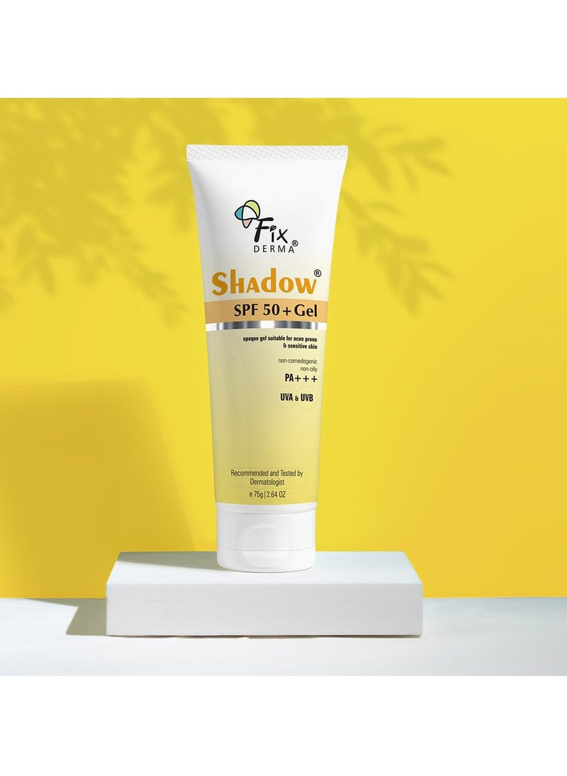 Shadow Sunscreen Gel Broad Spectrum Sunscreen For UVA & UVB Protection | Sunscreen For Women & Men - 75gm