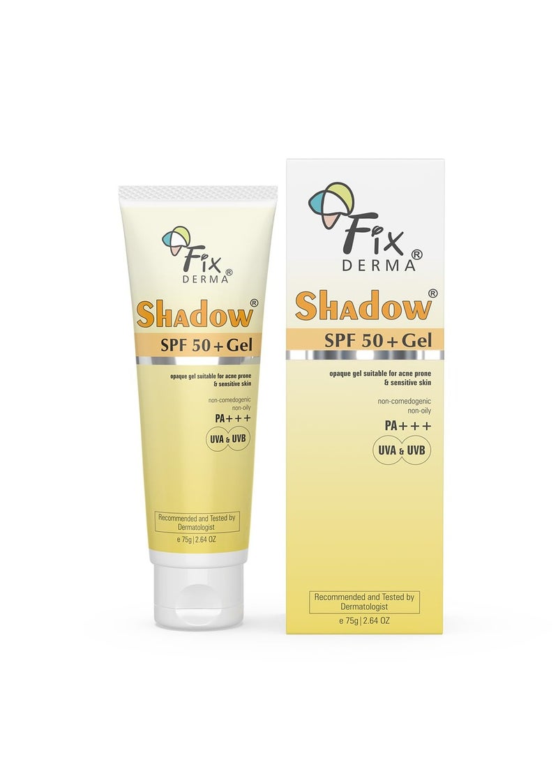 Shadow Sunscreen Gel Broad Spectrum Sunscreen For UVA & UVB Protection | Sunscreen For Women & Men - 75gm