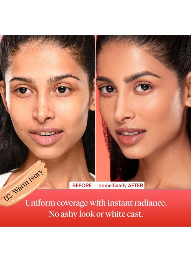 Dot & Key Strawberry Dew Tinted Sunscreen SPF 50+ Pa++++ - 02 Warm Ivory | Protection Against UA/UB | Broad Spectrum, Water & Sweat resistant | For All Skin Types | 50ml