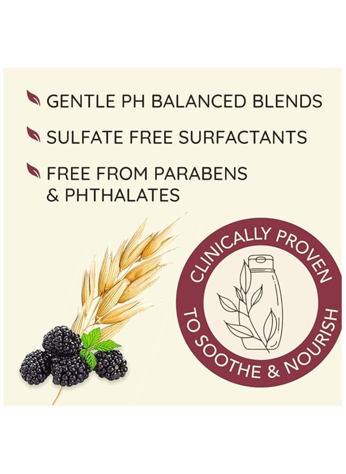 Aveeno Blackberry Quinoa Protein Blend Sulfate-Free Shampoo for Color-Treated Hair Protection,Paraben & Dye-Free, 12 Fl Oz(354ml)