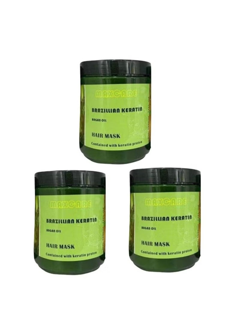 Brazillian Keratin hair mask organ oil 3pcs